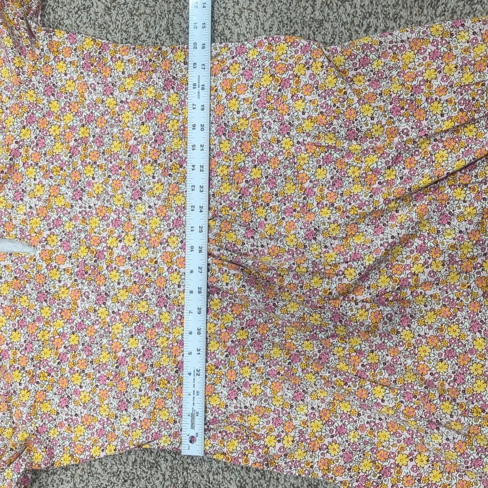 Lands' End Corton Blend Floral Fall Dress Size XL 18 - Picture 9 of 13